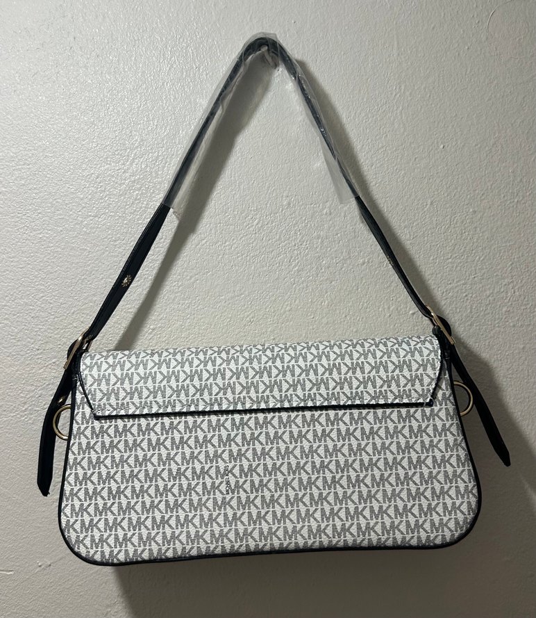 Beyaz Michael Kors Klasik Omuz Çantası - Görsel 2