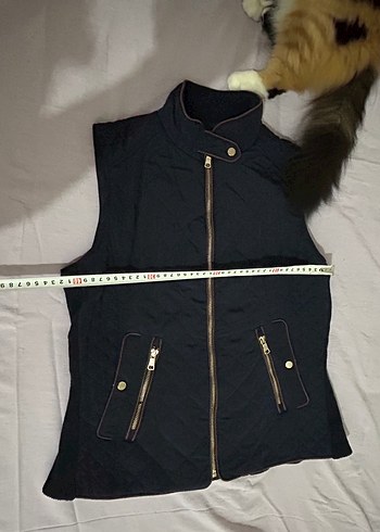 Kadın Lacivert Kapitone Yelek - Görsel 4