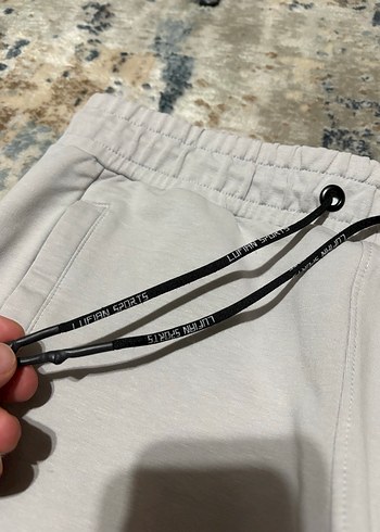 Beyaz Fermuarlı  Erkek Eşofman Altı - Görsel 3