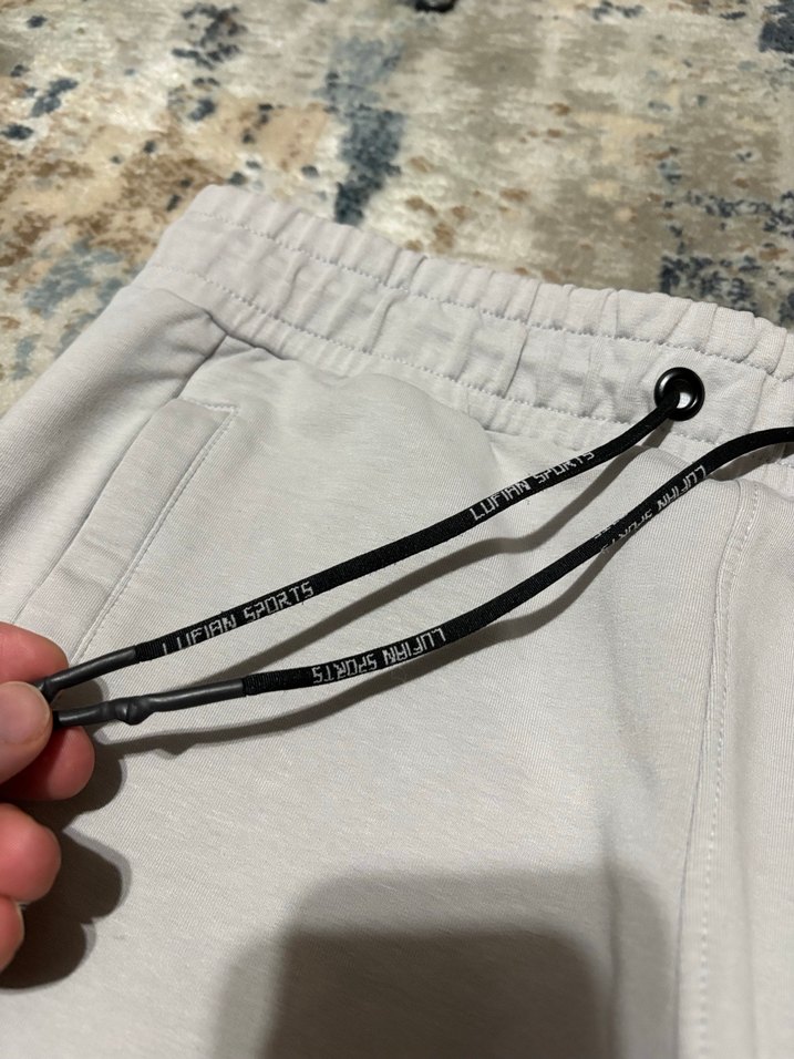 Beyaz Fermuarlı  Erkek Eşofman Altı - Görsel 3