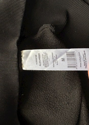 LUFIAN Siyah Baskılı Erkek Sweatshirt - Görsel 5