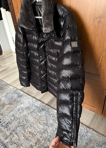 Siyah Kürklü Erkek Deri Mont - Görsel 2
