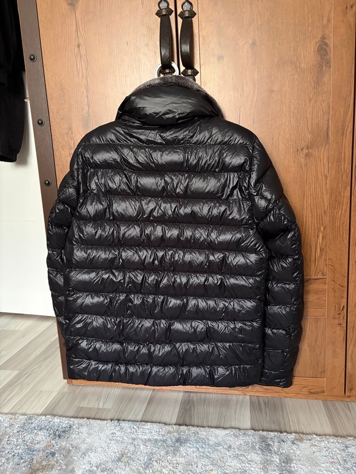 Siyah Kürklü Erkek Deri Mont - Görsel 4