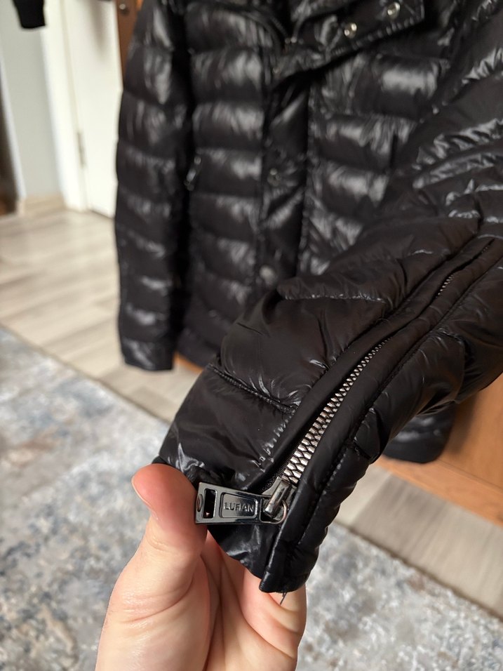 Siyah Kürklü Erkek Deri Mont - Görsel 3