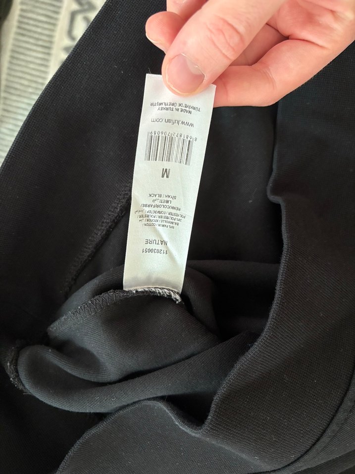 Siyah Uzun Kollu Baskılı Sweatshirt - Görsel 4