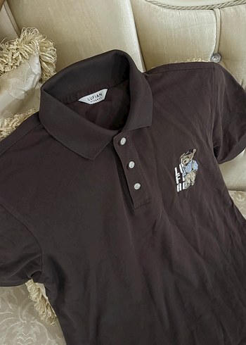 Düğmeli Kahverengi Erkek Polo Tişört - Görsel 4