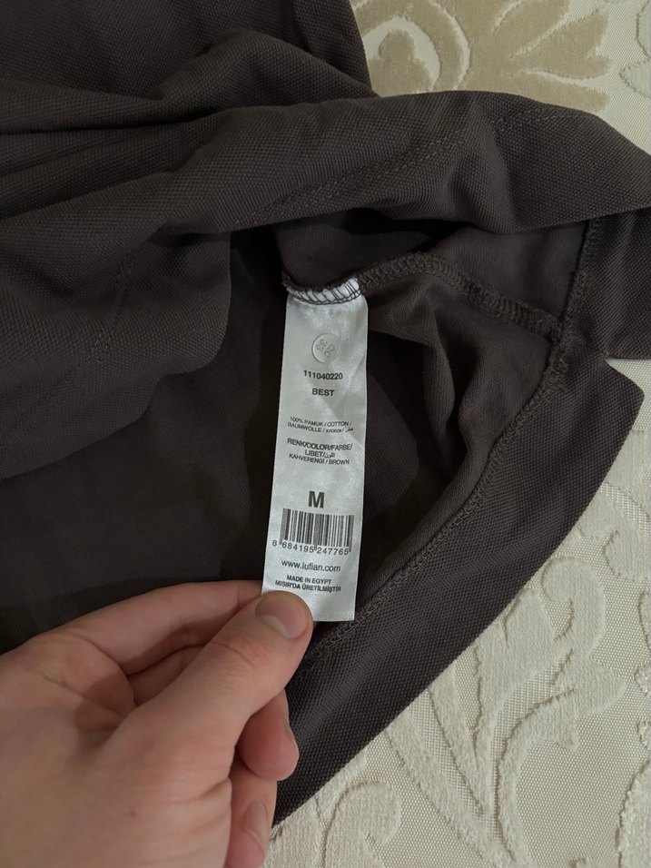 Düğmeli Kahverengi Erkek Polo Tişört - Görsel 5