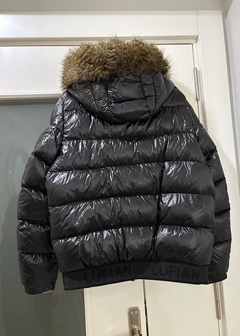 Kürk Detaylı Siyah Erkek Deri Mont - Görsel 4