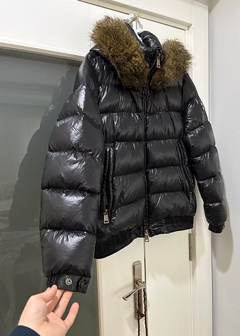 Kürk Detaylı Siyah Erkek Deri Mont - Görsel 3