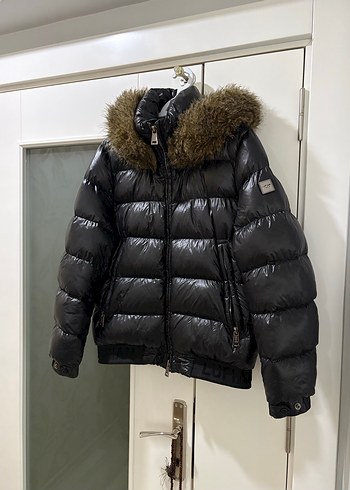 Kürk Detaylı Siyah Erkek Deri Mont - Görsel 2