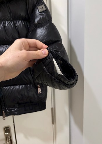 Kürk Detaylı Siyah Erkek Deri Mont - Görsel 6