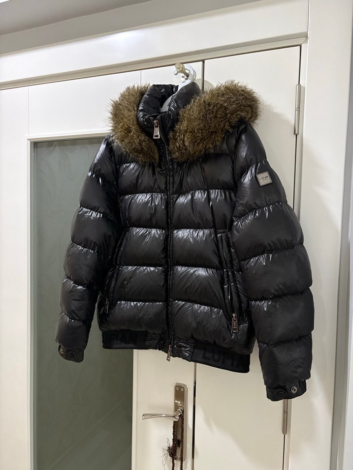 Kürk Detaylı Siyah Erkek Deri Mont - Görsel 2