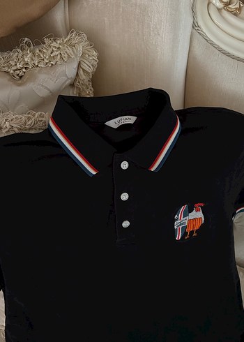 Düğmeli Siyah Erkek Polo Tişört - Görsel 3