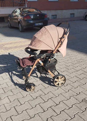 Camel Renk Pastel Bebek Arabası