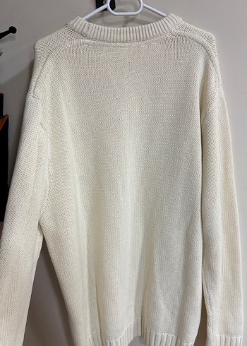 Krem Örgü Kadın Basic Kazak - Görsel 4