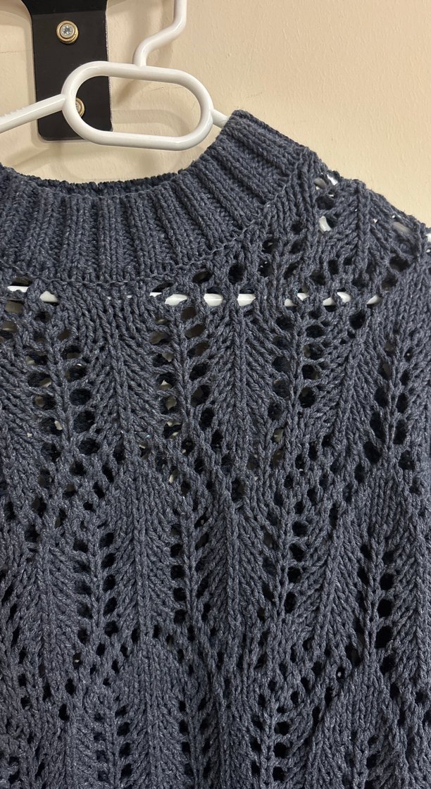 lacivert Örgü Kadın Kazak - Görsel 2