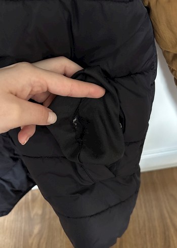 Kahverengi Siyah Kapüşonlu Erkek Mont - Görsel 4