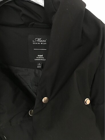 siyah şişme mont - Görsel 2