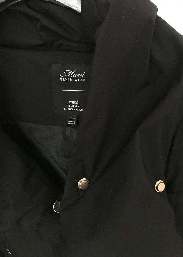 siyah şişme mont - Görsel 2