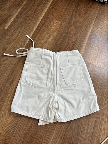 beyaz şort etek - Görsel 2