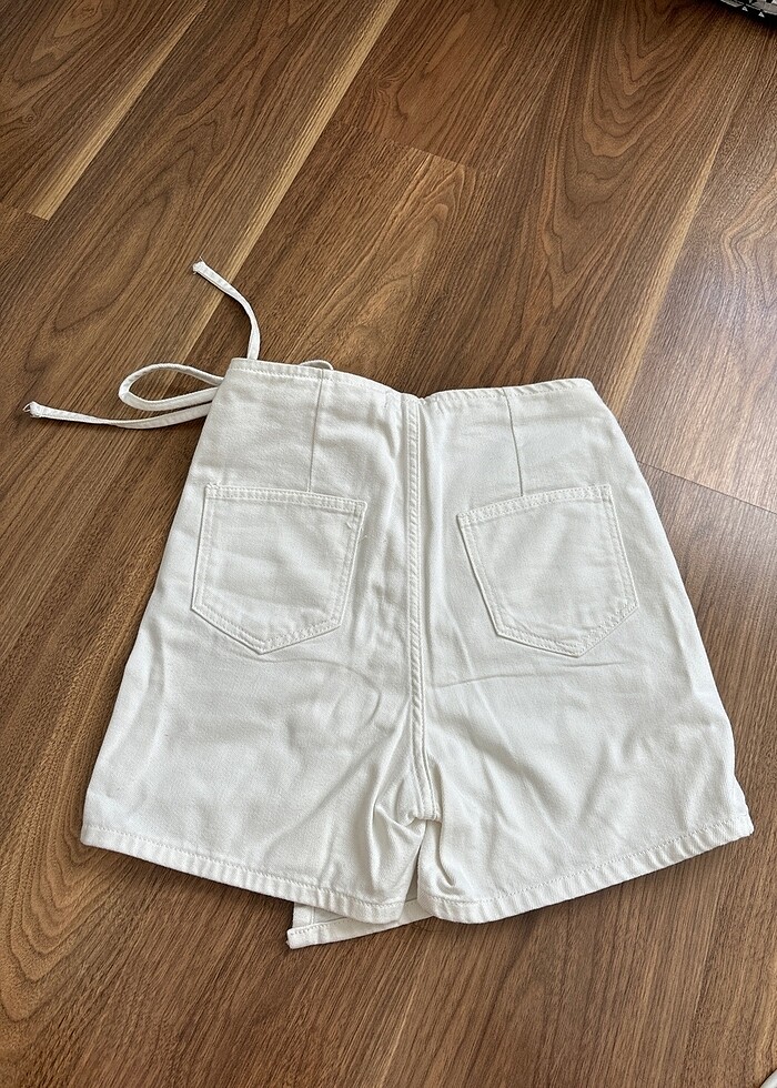 beyaz şort etek - Görsel 2