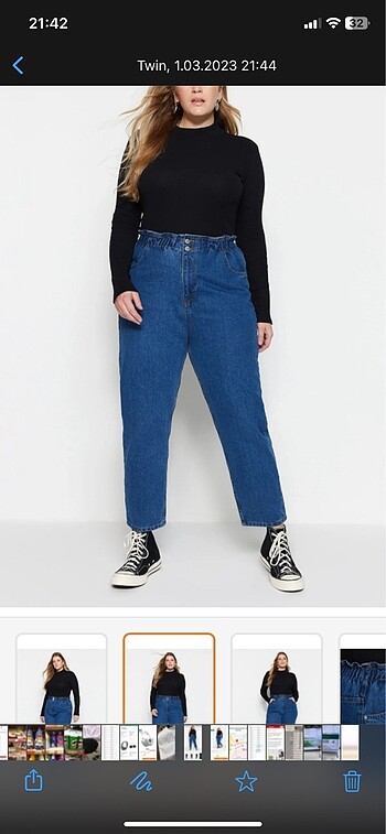 Trendyol Curve Mom Jeans