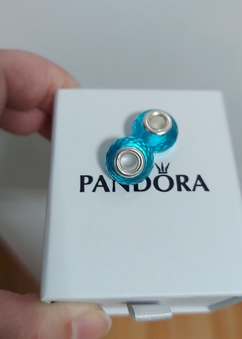  Beden YENİ,ETİKETLİ MAVİ CAM MURANO CHARM