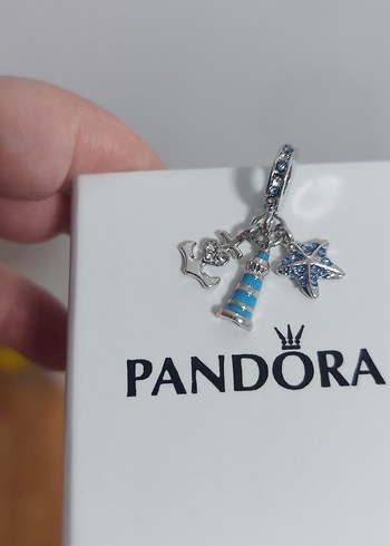 YENİ,PASLANMAZ ÇELİK DENİZ TEMALI PANDORA CHARM. - Görsel 3