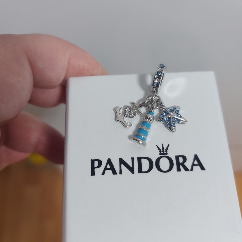 YENİ,PASLANMAZ ÇELİK DENİZ TEMALI PANDORA CHARM. - Görsel 3