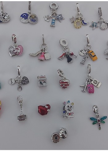 YENİ,ETİKETLİ 316 L PASLANMAZ ÇELİK PANDORA CHARMLAR. - Görsel 11