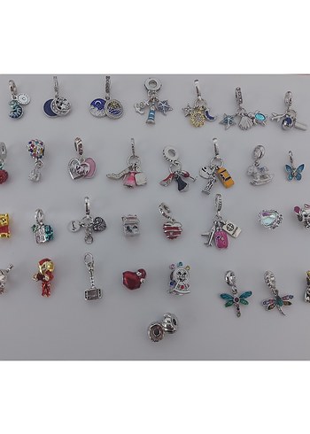 YENİ,ETİKETLİ 316 L PASLANMAZ ÇELİK PANDORA CHARMLAR. - Görsel 2