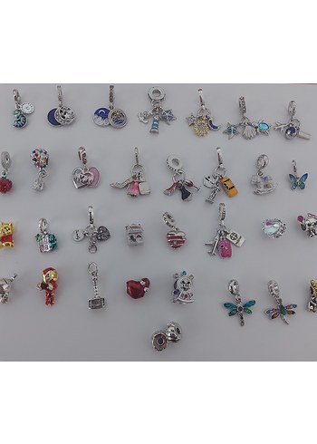 YENİ,ETİKETLİ 316 L PASLANMAZ ÇELİK PANDORA CHARMLAR. - Görsel 9