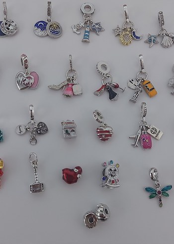 YENİ,ETİKETLİ 316 L PASLANMAZ ÇELİK PANDORA CHARMLAR. - Görsel 3