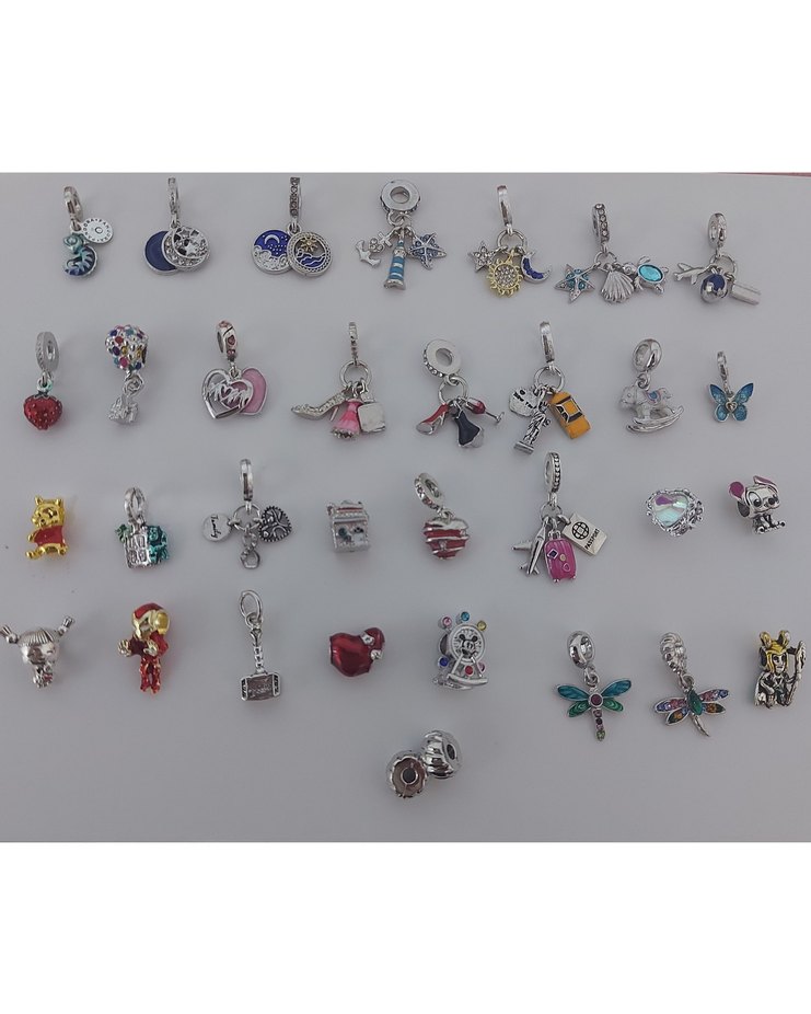 YENİ,ETİKETLİ 316 L PASLANMAZ ÇELİK PANDORA CHARMLAR. - Görsel 2