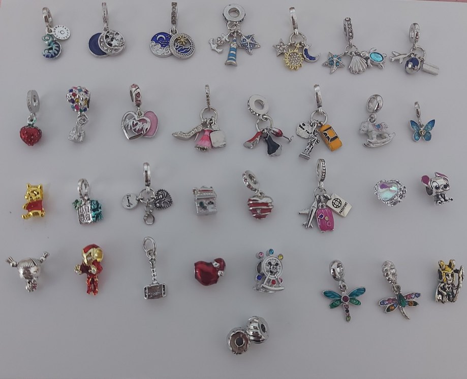 YENİ,ETİKETLİ 316 L PASLANMAZ ÇELİK PANDORA CHARMLAR. - Görsel 3