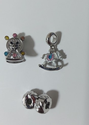 YENİ,316 L ÇELİK TREND PANDORA CHARMLAR ! - Görsel 2
