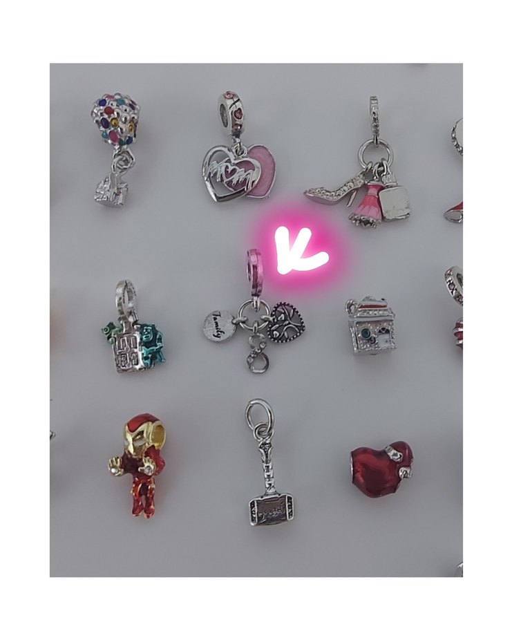 YENİ,316 L ÇELİK FAMİLY PANDORA CHARM - Görsel 2