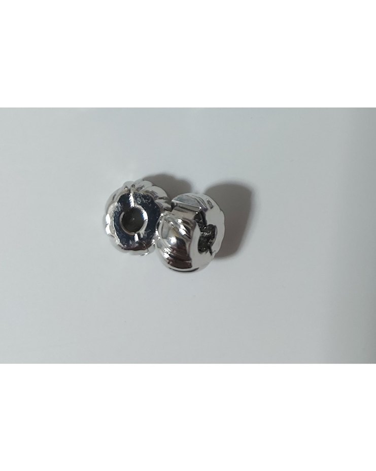 YENİ,ETİKETLİ 316 L ÇELİK STOPER KLİPS CHARM - Görsel 4