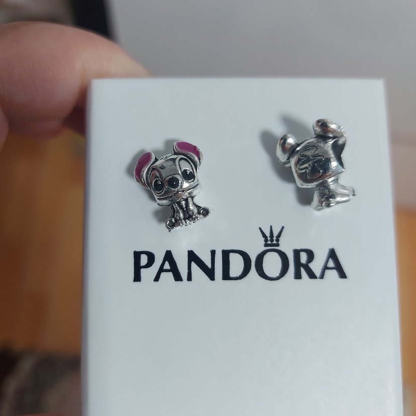 YENİ,316 L PASLANMAZ ÇELİK S925 DAMGALI STİTCH CHARM - Görsel 3