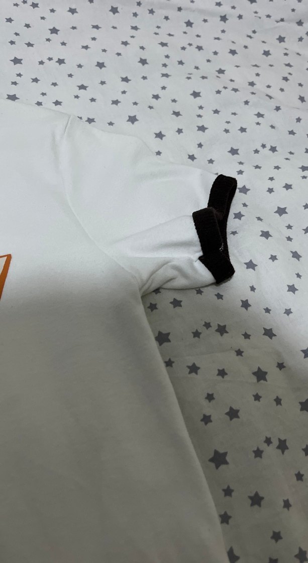 Baskılı Kahverengi-Beyaz Kadın Crop - Görsel 5