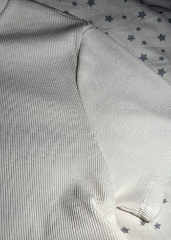 Kadın Yandan Bağlamalı Beyaz Crop - Görsel 4