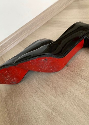 Siyah Rugan Stiletto Kadın Ayakkabı - Görsel 3