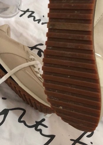 Kadın Bej Spor Ayakkabı - Görsel 3