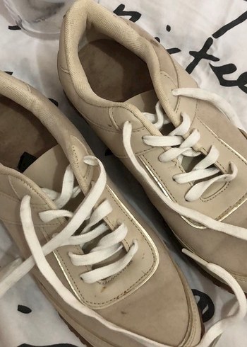 Kadın Bej Spor Ayakkabı - Görsel 2