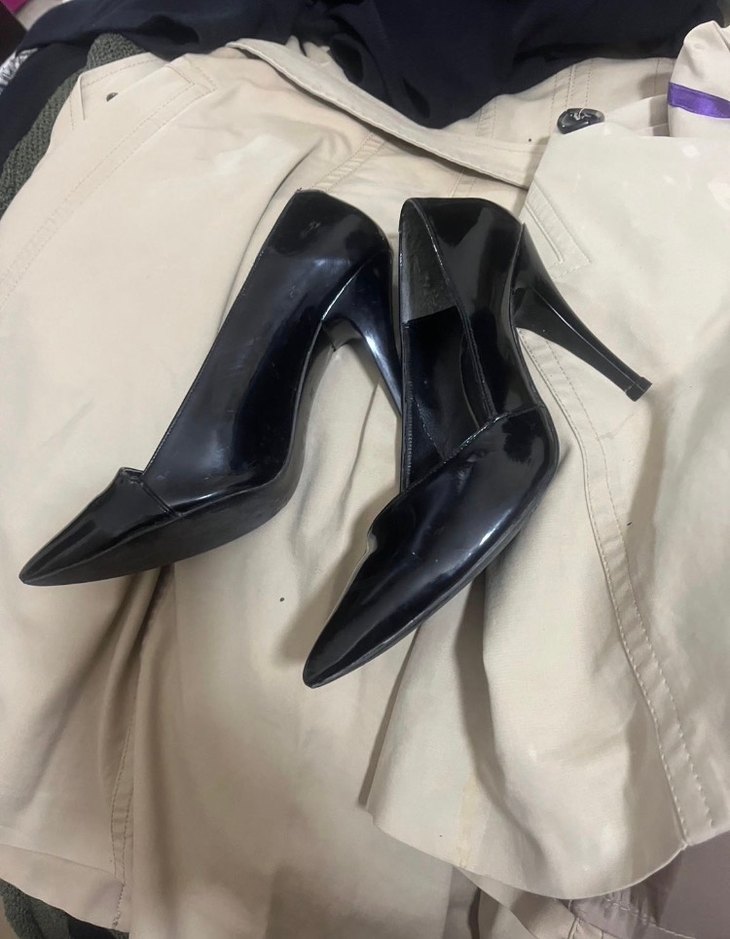 Siyah Stiletto topuklu ayakkabı - Görsel 3