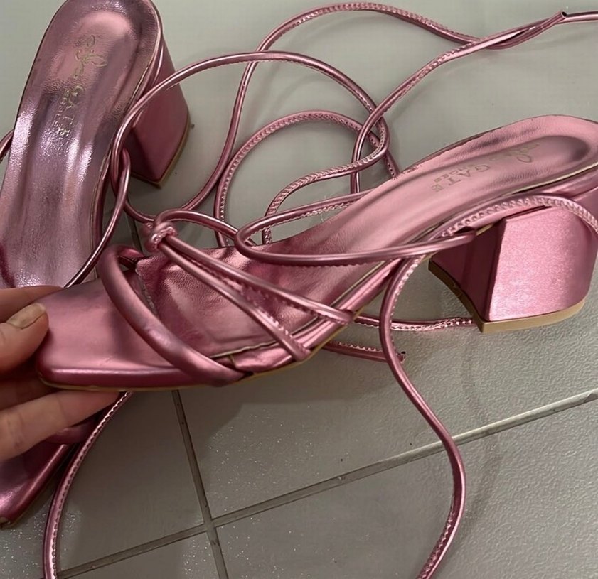 Pembe Topuklu Ayakkabı - Görsel 2