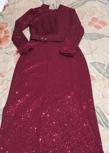 Diğer Bordo tesettür abiye