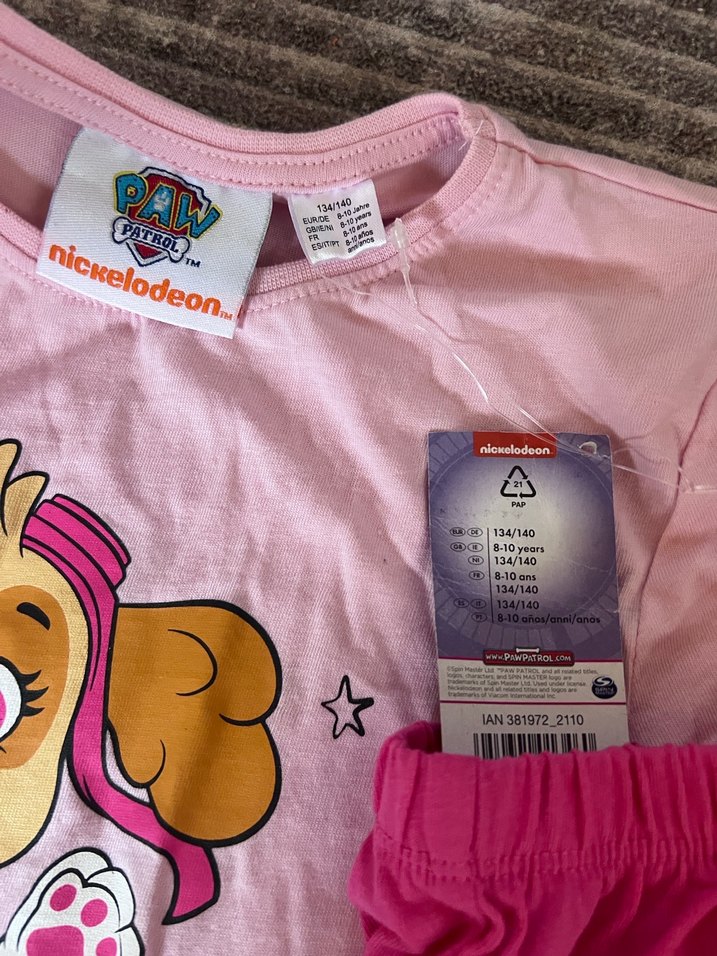 Kız Çocuk Pembe Baskılı Kısa Kollu Tişört - Görsel 3