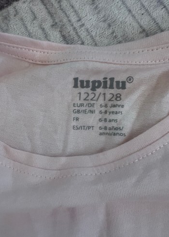 Kız Çocuk Pembe Kısa Kollu Fırfırlı Tişört - Görsel 3