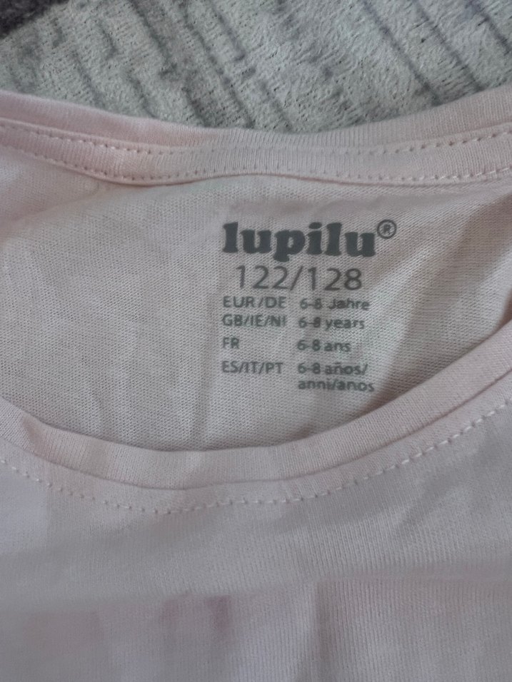 Kız Çocuk Pembe Kısa Kollu Fırfırlı Tişört - Görsel 3